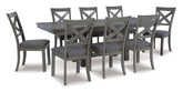 Myshanna 9Pc Dining Set in Grey | Signature Design by Ashley